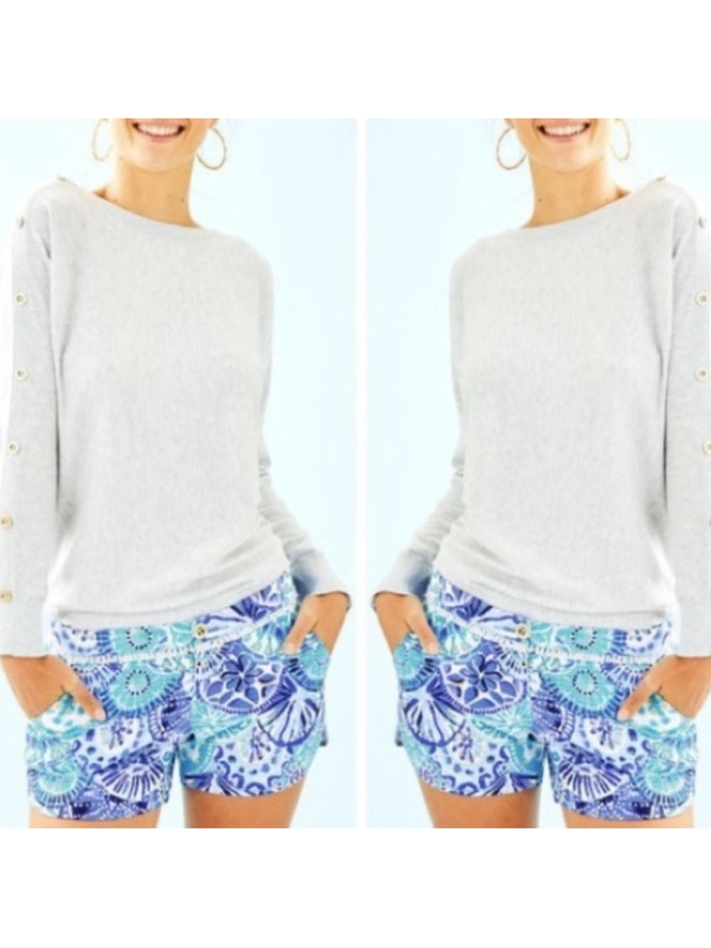 Lilly Pulitzer Turquoise Oasis Half Shell Adie Women's Shorts